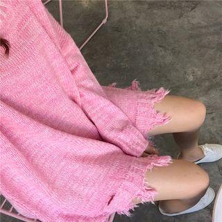 Irregular Distressed Loose-fit Sweater