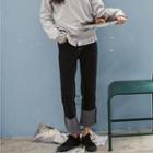 Roll Up Straight Leg Jeans