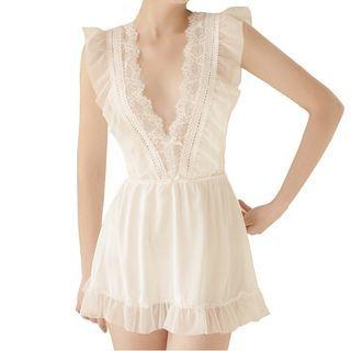 Lace Mesh Night Dress