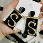 Letter Dangle Earring 1 Pair - As Shown In Figure - One Size