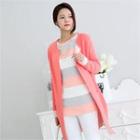 Color-block Open-front Jacket
