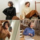 Turtle-neck Rib-knit Sweater In 9 Colors