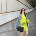 Oversize Long-sleeve T-shirt Neon Green - One Size