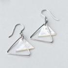 Triangle Shell Drop Earrings