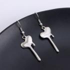 Melting Heart Alloy Dangle Earring 1 Pair - Silver - One Size