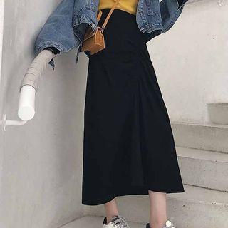 A-line Maxi Skirt Black - One Size