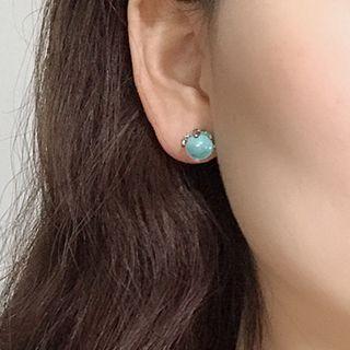 Non-matching Bead & Mermaid Tail Earring 0211 - 1 Pair - Non Matching - Blue - One Size