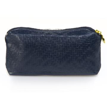 Blue Woven Cosmetics Bag 1 Pc