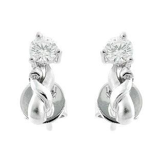 18k White Gold Earrings With Diamonds