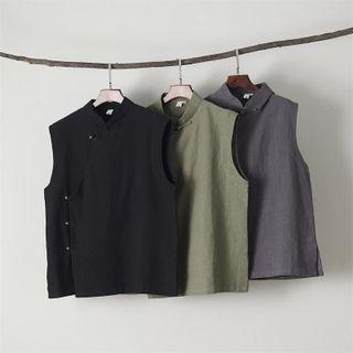 Plain Vest With Side Button