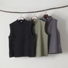 Plain Vest With Side Button