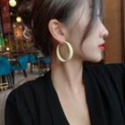 Alloy Hoop Earring 1 Pair - Off-white - One Size