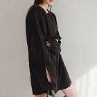 Puff-sleeve T-shirt Minidress