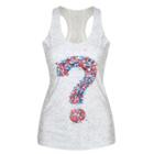 Sleeveless Printed Top White - One Size