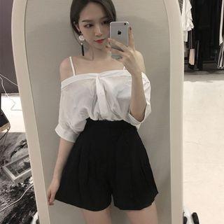 Set: Off-shoulder Top + Culottes