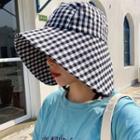 Plaid Bonnet Hat