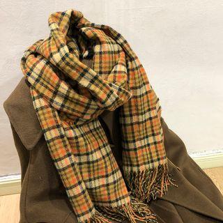 Color Panel Scarf Yellow & Black - One Size