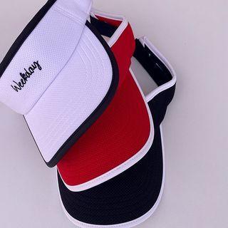 Contrast-piping Sun Cap