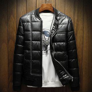 Plain Long-sleeve Cotton Jacket