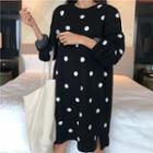 Polka Dot Sweater Dress