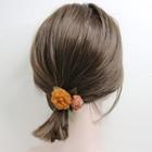 Pompom & Flower Hair Tie