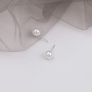 Faux Pearl Earring 1 Pair - E2684 - As Shown In Figure - One Size