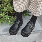 Buckled Lace-up Casual Shoes