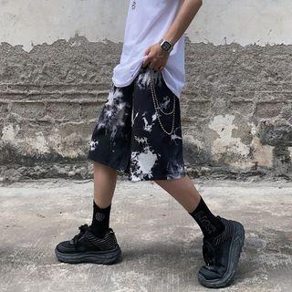 Couple Matching Tie-dyed Wide-leg Shorts