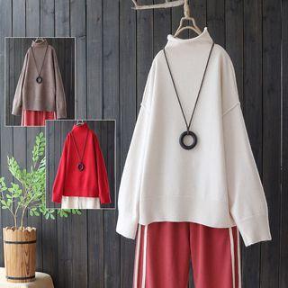 Oversized High Neck Sweater