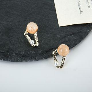 Faux Pearl Earring 1 Pair - Earrings - 925 Silver - One Size