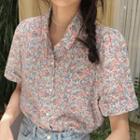 Short-sleeve Floral Shirt Shirt - Floral - One Size