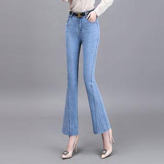 Rhinestone Flared Jeans