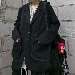 Drawstring Waist Blazer
