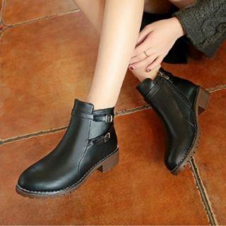 Strapped Ankle Boots