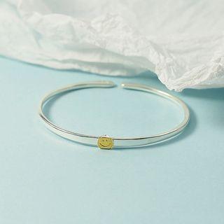 Alloy Smiley Open Bangle As Shown In Figure - One Size