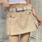 Mid Rise Pocket Mini Cargo Skirt