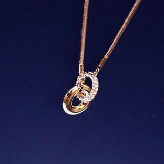 Opal Bicyclic Interlocking Short Necklace As Figure - One Size