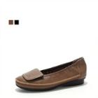 Genuine Leather Stitch-trim Flats