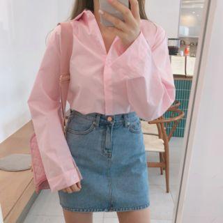Regular-fit Pastel-collar Shirt
