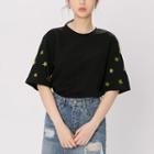 Star Embroidered Short-sleeve T-shirt