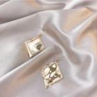 Rhinestone Alloy Rhombus Dangle Earring 1 Pair - Gold - One Size