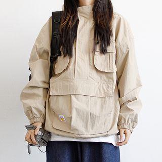 Half-zip Cargo Jacket