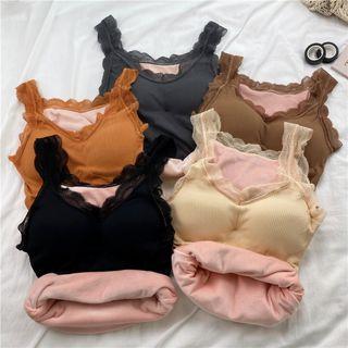 Lace Trim Thermal Tank Top