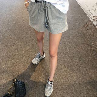 Drawcord Cotton Sweat Shorts