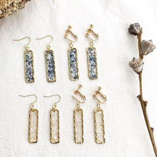 Rectangle Earring / Clip-on Earring