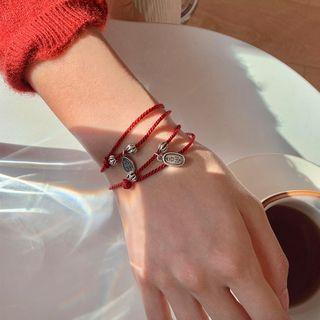 925 Sterling Silver Red Bracelet