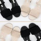 Knit-strap Sandals