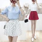 Dotted Chiffon Skort