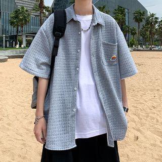 Short Sleeve Waffle Shirt