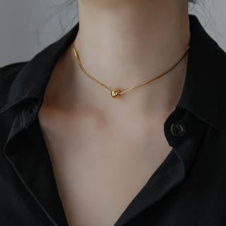 Metal Bead Choker Necklace